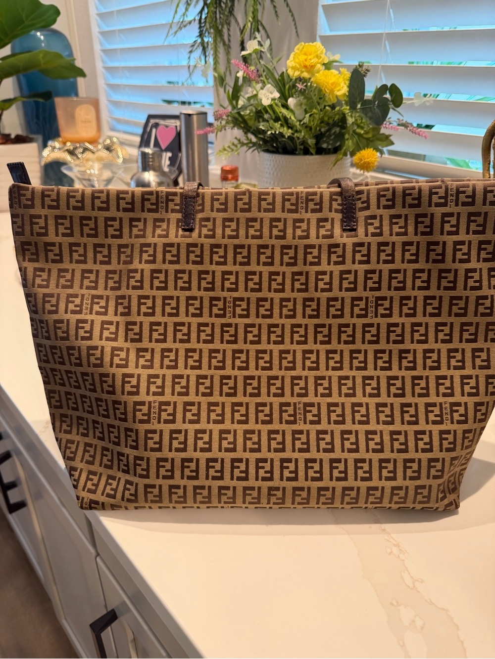 Authentic Fendi Monogram Zucca Tote Bag
